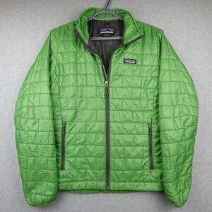 Patagonia Nano Puff Jacket Mens XS Green Primaloft Full Zip Hiking Outdoor